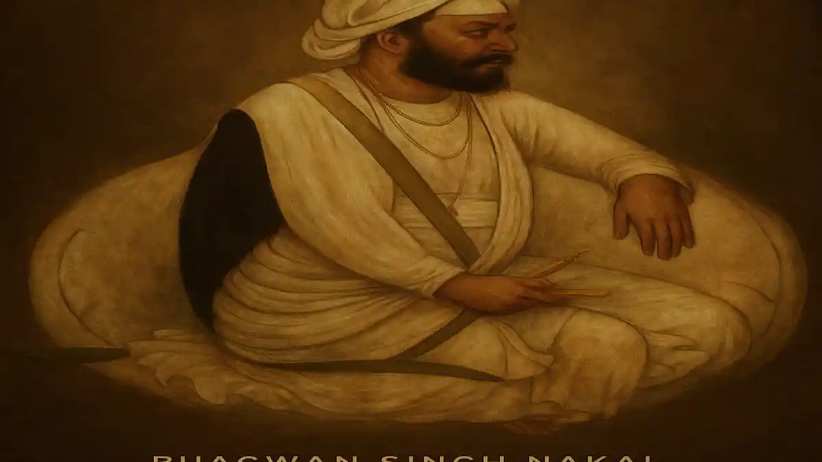 Bhagwan Singh Nakai in traditional attire, seated with dignity.