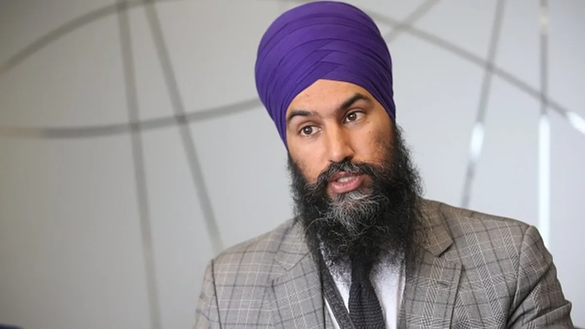 Jagmeet Singh addressing media on Canadian politics – ਕੈਨੇਡਾ ਦੀ ਸਿਆਸਤ ’ਤੇ ਜਗਮੀਤ ਸਿੰਘ ਦਾ ਵਿਆਖਿਆ।
