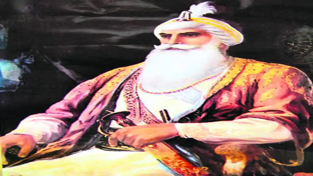 Ahluwalia Misl: Sardar Jassa Singh Ahluwalia with sword and royal attire