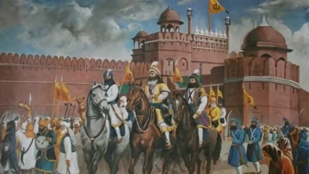Ahluwalia Misl: jassa Singh Ahluwalia entering Red Fort with Khalsa army