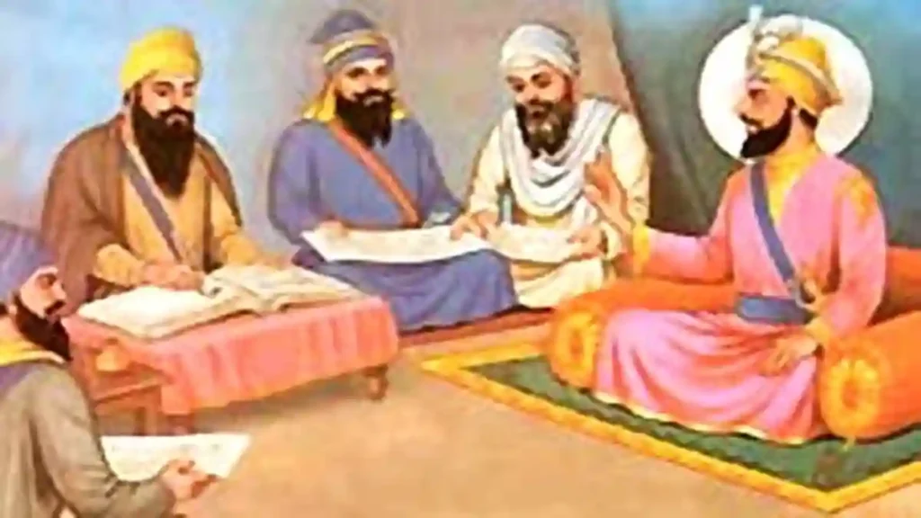Bhai Mani Singh Ji with Guru Ji