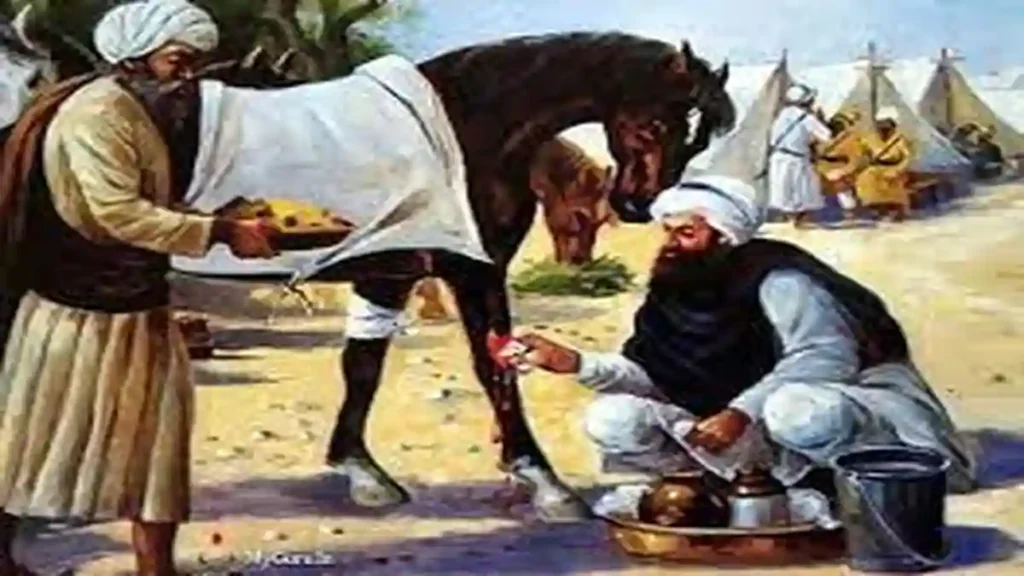 Bhai Tara Singh Ji seva painting