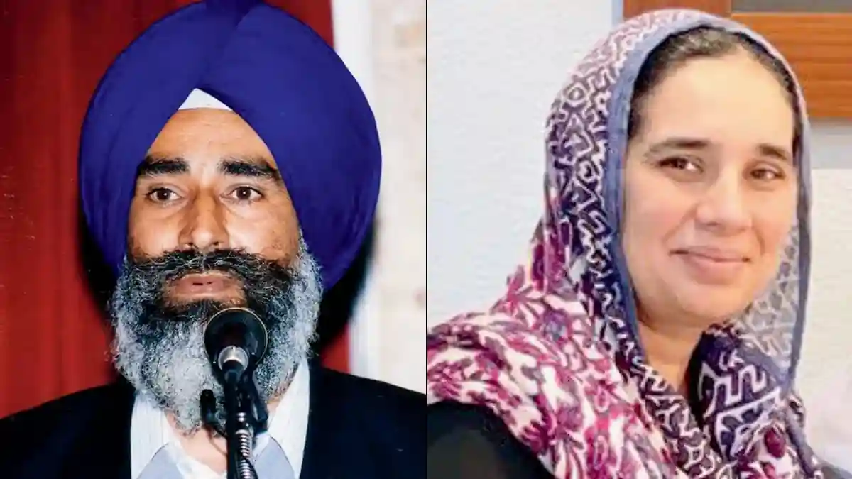 Navkiran Kaur Khalra with her father Jaswant Singh Khalra, icons of Sikh human rights activism te shaheedi legacy.